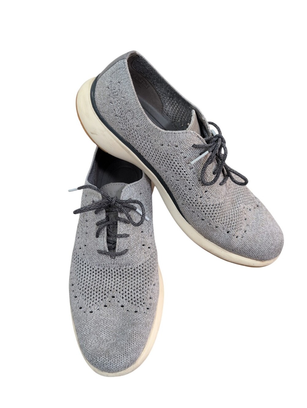 Cole Haan Knit Oxford Sneakers Shoes, Gray, Men's Size 10